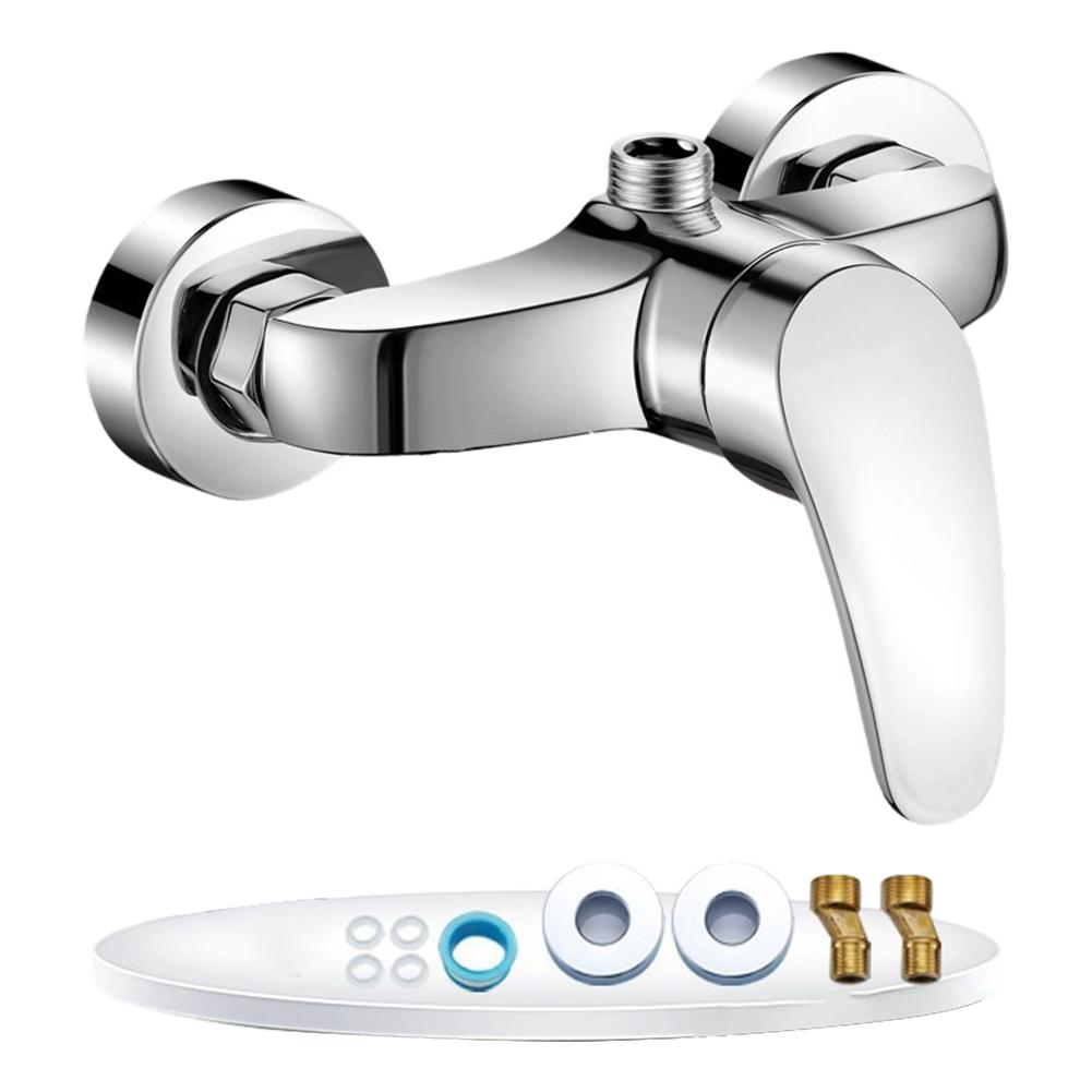 

Dual Handle Shower As Shown Mixing Valve Dual Hot Cold Control S-type Connector Compatible Bathroom Renovation China Mainland
