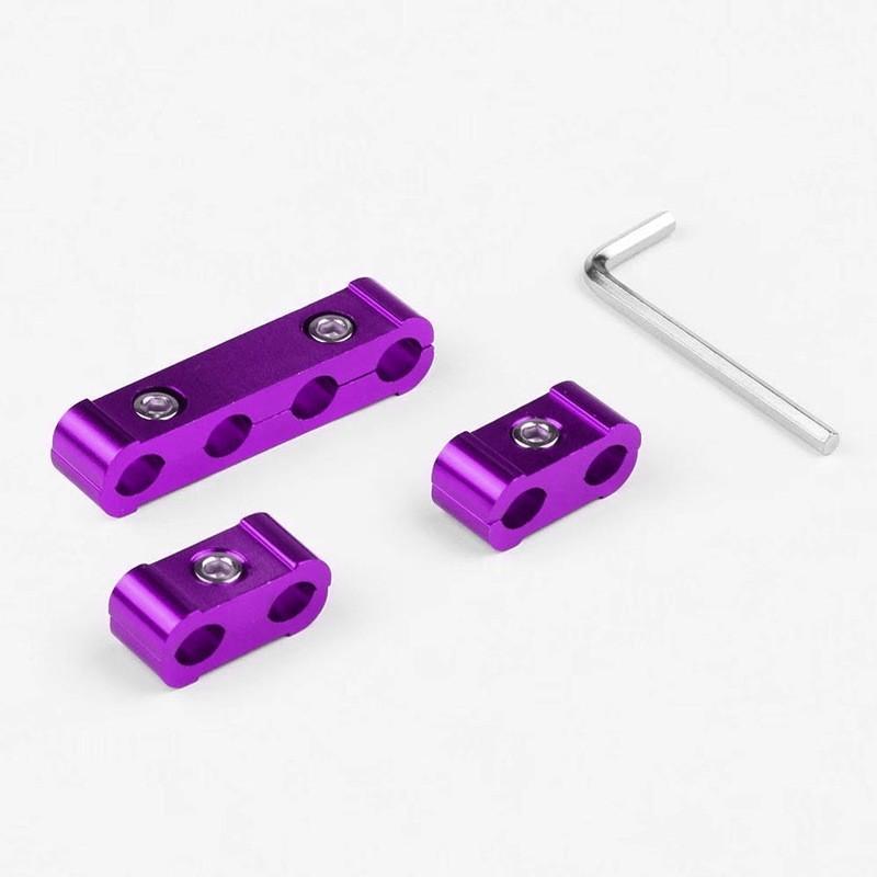 Universal Aluminum Alloy Spark Plug Wire Separator Kit With Fixed Clips For Car Engine Maintenance