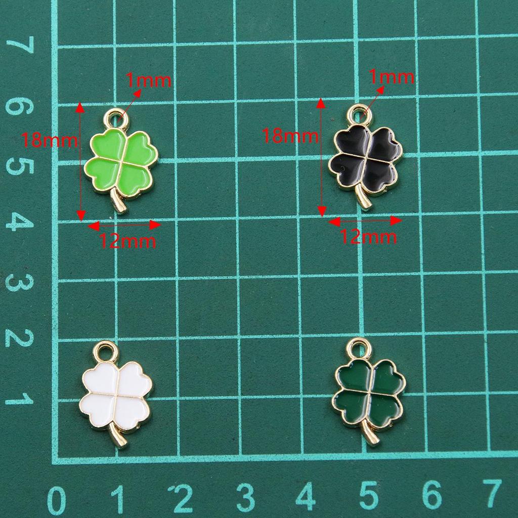 4-Color European & American Alloy Flower Pendant Charm, 12x18mm