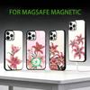 Lily Phone Case For iPhone17,16,15,14,13,12,11 Plus,Pro Max Magnetic For Magsafe Wireless Charging