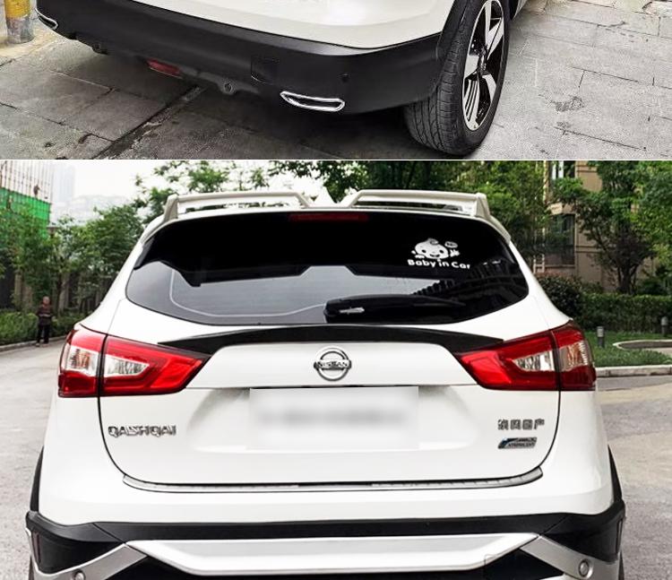 Nissan Qashqai Rear Spoiler Modification: No-Drill Painted Diffuser & Stabilizer Wing.