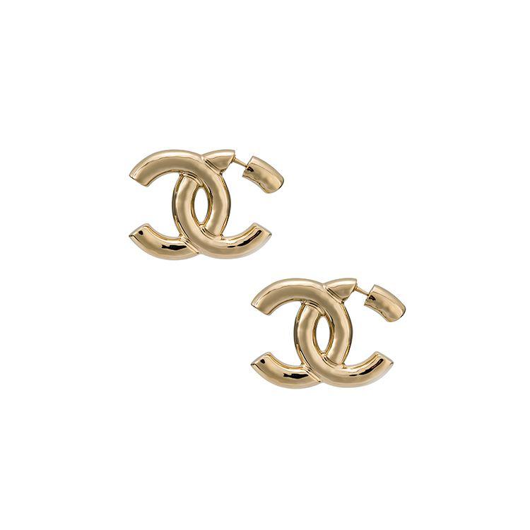 

Chanel New Spring Collection 22C Letter Logo Metal Earrings Women earrings Gold AB7576-B07260-NG289 Box+Padding Board,F,Gold