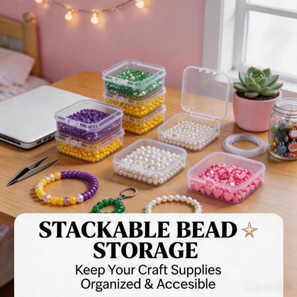 30Pcs Bead Organizer Box Small Plastic Storage Case for Jewelry Craft