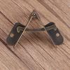 10pcs Antique Bronze Hinge Support Frame Jewelry Wine Case Wooden Cigar Gift Box Lid 90 Degree Spring Furniture Hardware