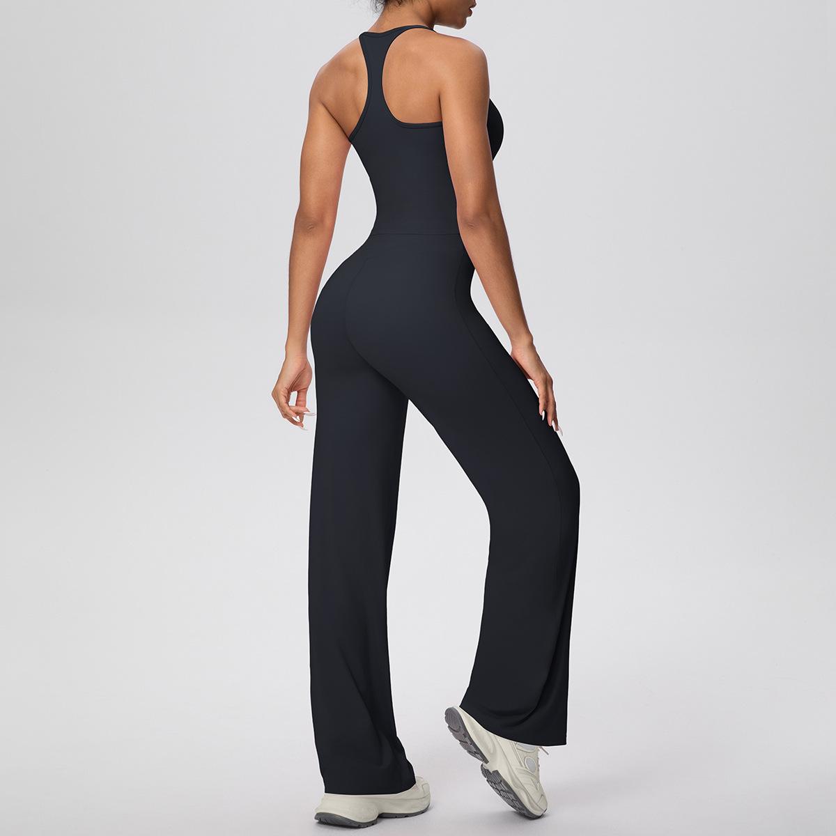 

Racerback Sports Vest & Loose Yoga Pants Set M