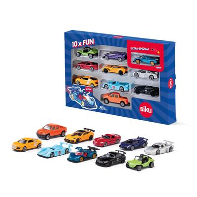 Ensemble de voitures de sport SIKU pour les 3 ans et plus SK0450 10 pièces