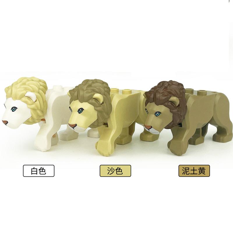 MOC Zwierzęta Zoo Klocki Słonie Tygrysy Słonie Małpy Łosie Niedźwiedzie Owce Wielbłąd Koń Krokodyl Lampart Mini Klocki DIY T11
