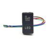 1Pc Car LED Light DRL Power Horn Mirror Heating Garage Door Double Switch For Toyota Land Cruiser Prado 120 FJ CRUISE LC76