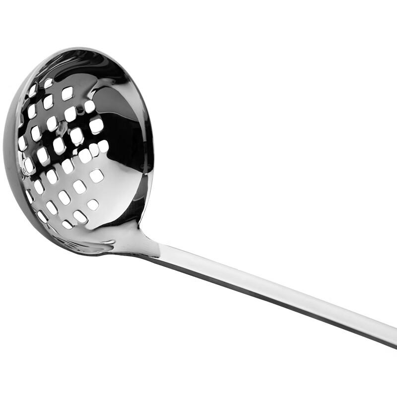Suncojia Hot Pot Spoon Stainless Steel Soup Ladle and Strainer Set of 2