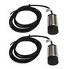 2 Set Proximity Sensor Switch Waterproof NPN DC 2 Wire Normally Closed NC 15mm Distance Proximity