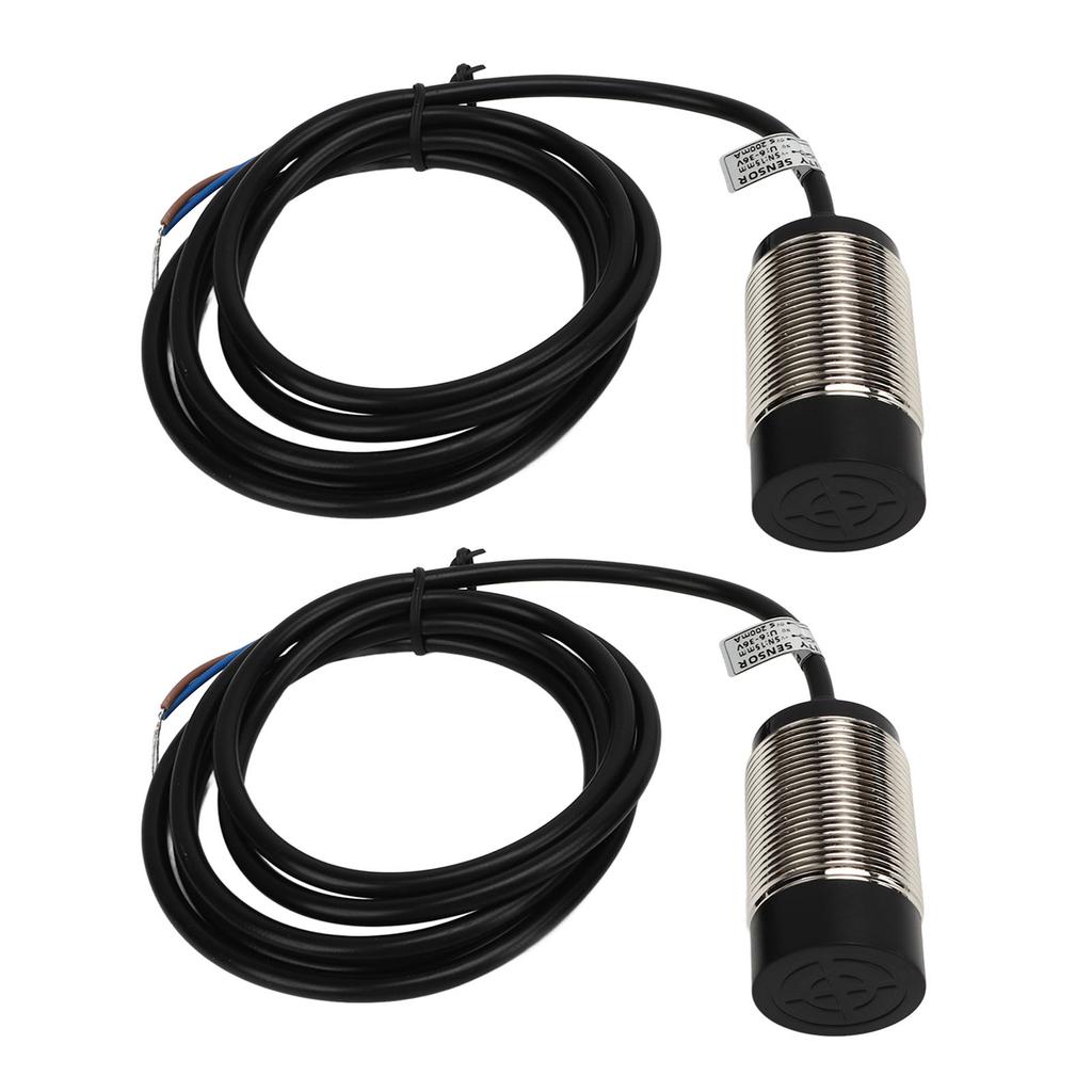 2 Set Proximity Sensor Switch Waterproof NPN DC 2 Wire Normally Closed NC 15mm Distance Proximity