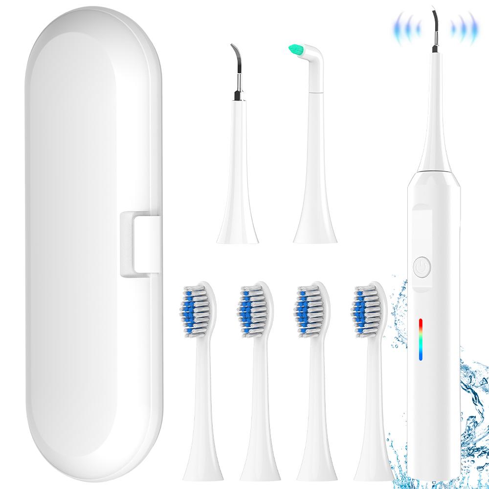 Electric Toothbrush, 6 Brush Heads & Travel Case, 3 Modes Rechargeable Electric Toothbrushes, Philips Toothbrush Head Compatible