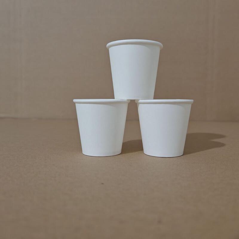 Wuhe Disposable Thickened White Paper Cups