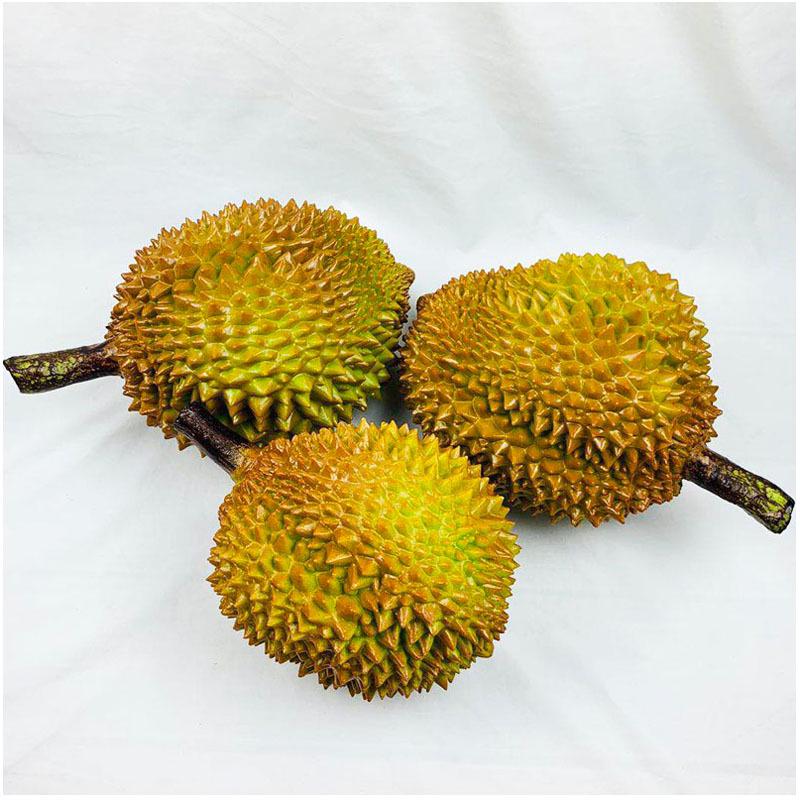 Ornamento Decorativo Frutto di Plastica Modello Durian per Casa e Fotografia