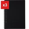 Soft Ring Notebook Business 70-Sheet A5 Graph Ruled Black, SV437S5-D