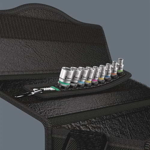 WERA 1/4" Drive 9-Piece ZYKLOP Socket Set (003883)