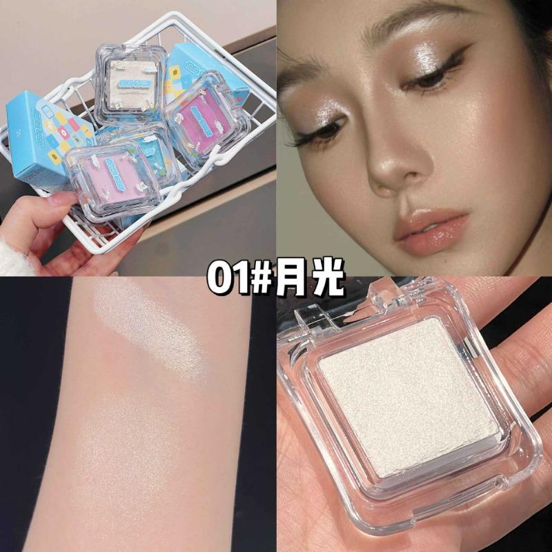 Smooth Silky Shimmery Single Color Eyeshadow Long Lasting Easy To Apply