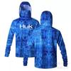 HUK fishing suit men's hoodie summer sun protection long sleeve fishing top with mask outdoor sports fishing shirt