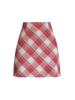 Korean Style Retro Plaid High-Waist Wool A-Line Skirt for Women - 2024 Autumn/Winter Collection