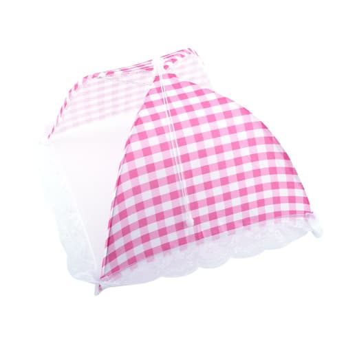 

Kitchen Parasol/Table Cover, Dust and Insect Repellent, Washable, Embroidered Lace, Foldable, Hanging, Square, Easy to Store, Approx. 32cm x 31cm