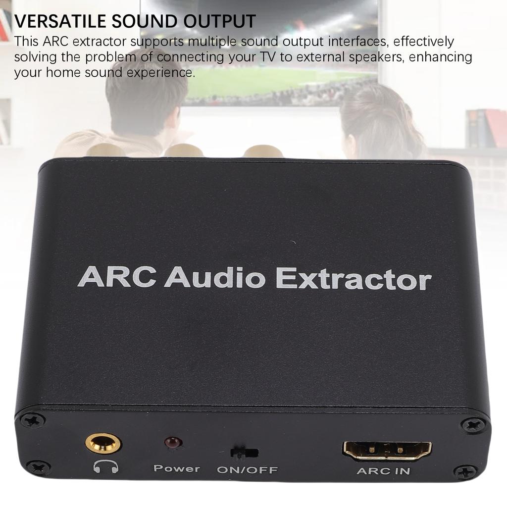 ARC Adapter Auto Signal Muting 192KHz HD Multimedia Interface Coaxial Optical Converter for TV Alumi