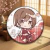 Anime Miku Hatsune Q Version Badge Pin Brooch Glass Mirror Kagamine Rin Kaito Collectible Present Accessories Cosplay Merchandise