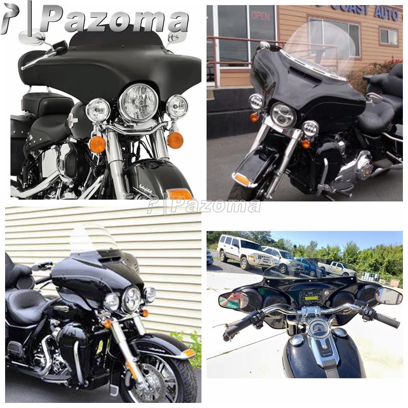 ABS Plastic Batwing Front Fairing Universal Motorcycle For Harley Road King Softail Suzuki VL800K1 Honda VT750 VT1100 Shadow