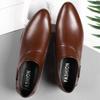 Menn PU-skinnsko Formell kjole Sko for menn Plus Size Fest Bryllup Kontor Arbeidssko Slip on Business Casual Oxfords