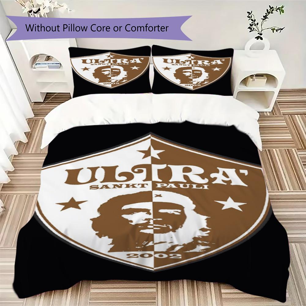 Ropa de cama con estampado ST pauli Juego de edredón Funda de edredón Funda de almohada Decoración del hogar Regalo de cumpleaños (1 * funda de edredón + 2 * fundas de almohada sin relleno)183