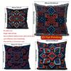 2D Boho Aztec Geometric Throw Pillow Covers Pattern Cushion Cover Suitable For Sofa Bedroom Car Pillow Cover