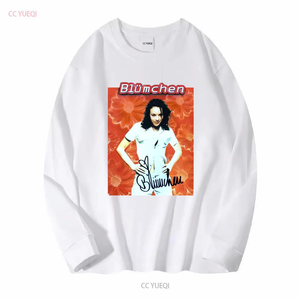 Vintage 1997 Blümchen Jasmin Wagner T Shirt Classic White S 5XL SS7384 long sleeves vintage Washed streetwear Stylish