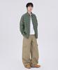 GLW Washed Pocket Parachute Cargo Pants Beige