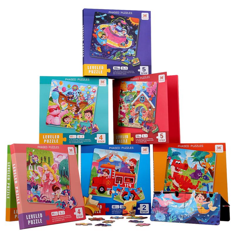 Magnetická puzzle kniha pre deti: Predškolská výchova pre vek 3-6 rokov