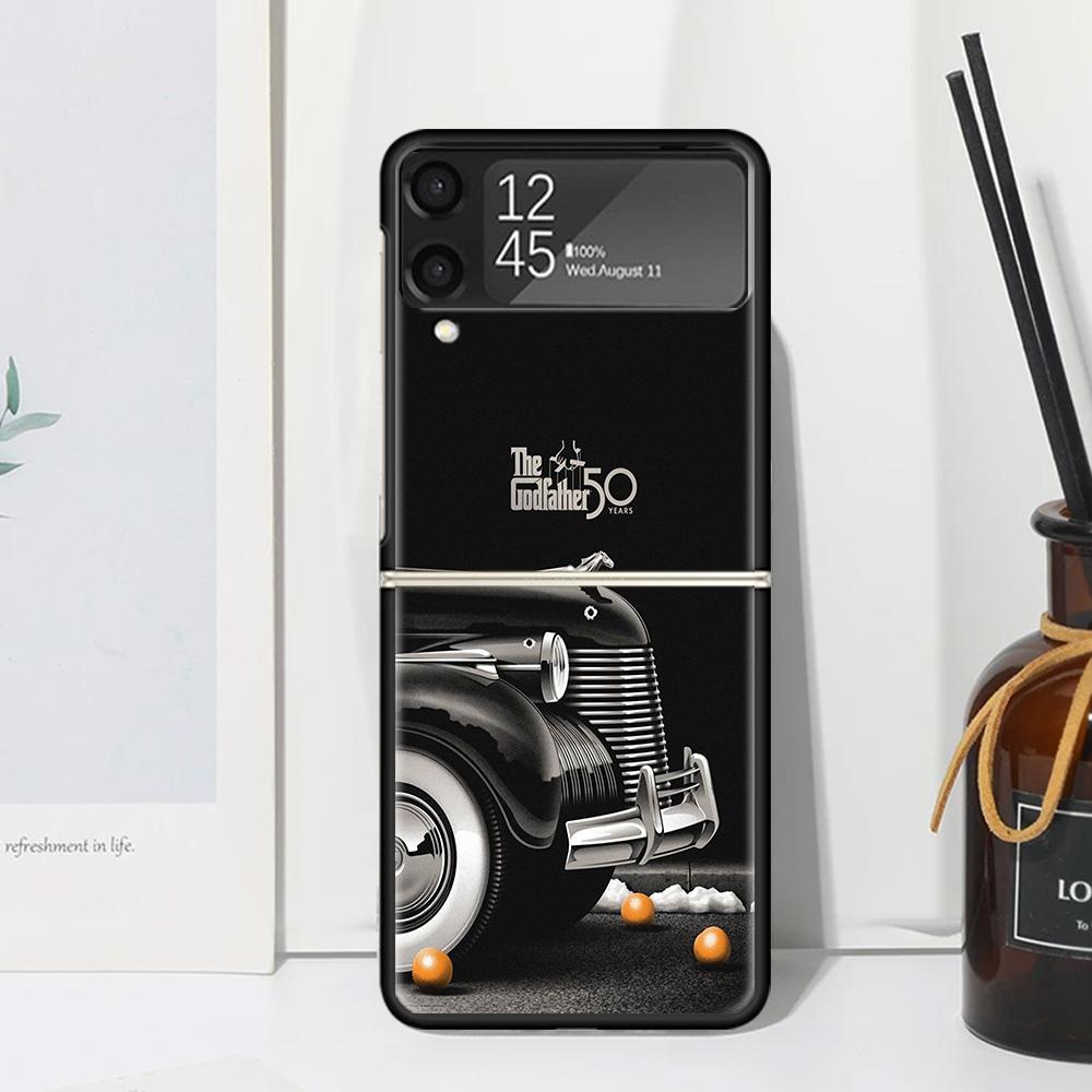 The Godfather TV Phone Case For Samsung Galaxy Z Flip 7 Flip7 Zflip 6 Flip6 5 Flip5 4 Flip4 3 Flip3 5G Fundas Black Cover Galaxy