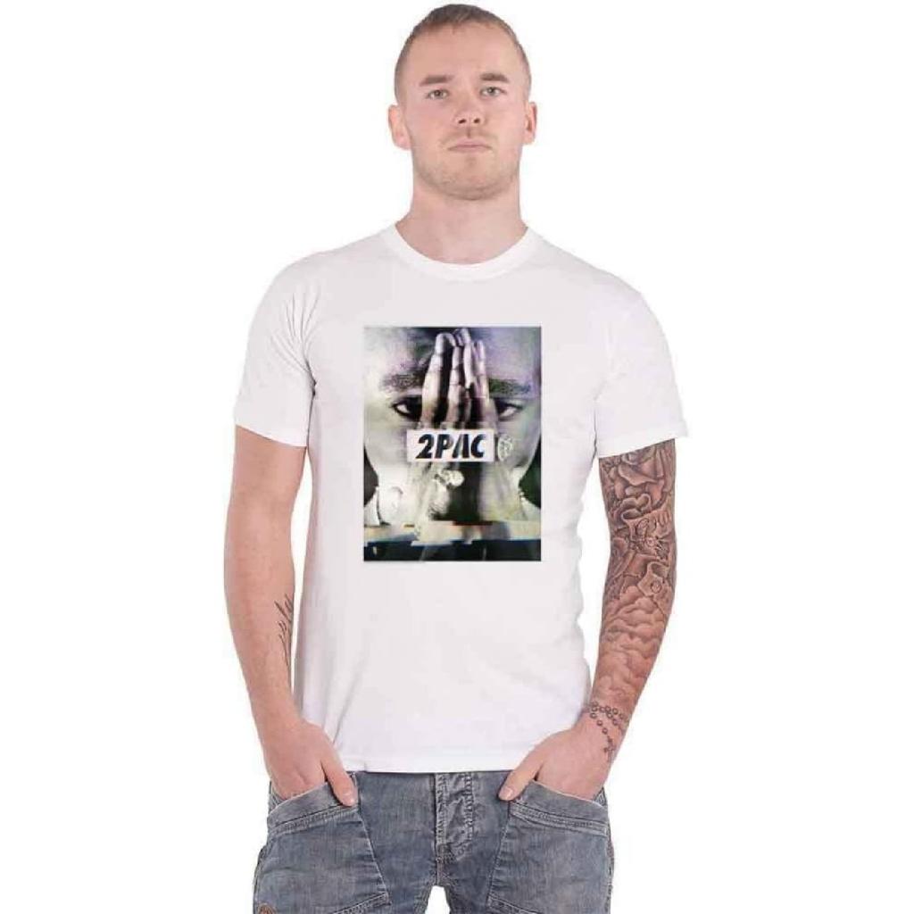 Tupac Men's Transmit T-Shirt X-Large White