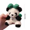 Cute Panda Doll Keychain Charming Panda Car Ornament Fun Decorative Piece Lovely Bag Charm for Women Perfect Present