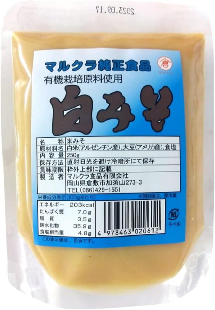 

Органическое белое мисо Marukura Foods, 250 г x 3