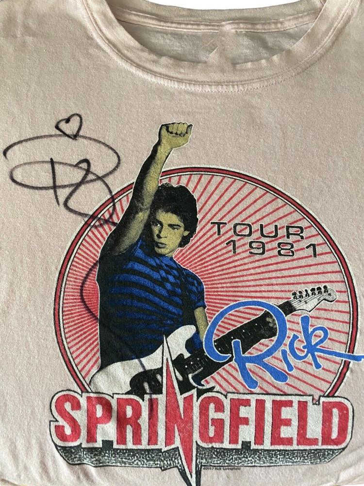 Rick Springfield Music For Lovers White T-Shirt Cotton Unisex Unisex T-Shirt XXL