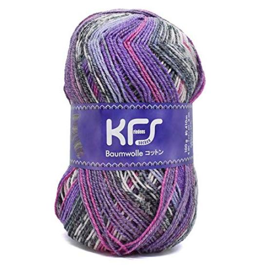 

Пряжа Opal Original Cotton KFS187 Achtzen Пурпурный Мультиколор