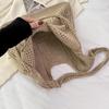 Knitted Bag Vintage Hollow Hand Woven Bag Shoulder Bag Woolen Handbag