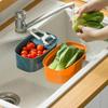 Kitchen Accessories Sink Soap Sponge Holder Utensils Organizer Bag Adjustable SOap Bathroom Hanging Drain Basket Storage Shelf