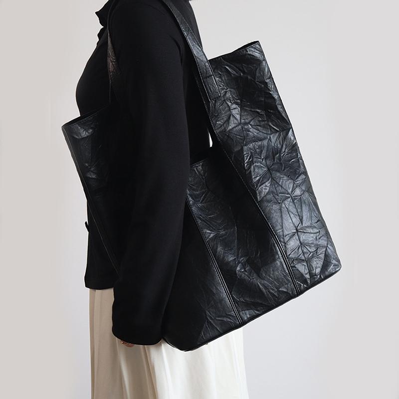 Women's Winter Tote Bag Vintage Fashion Large Capacity Premium Underarm Bag Niche Design Bucket Handbags