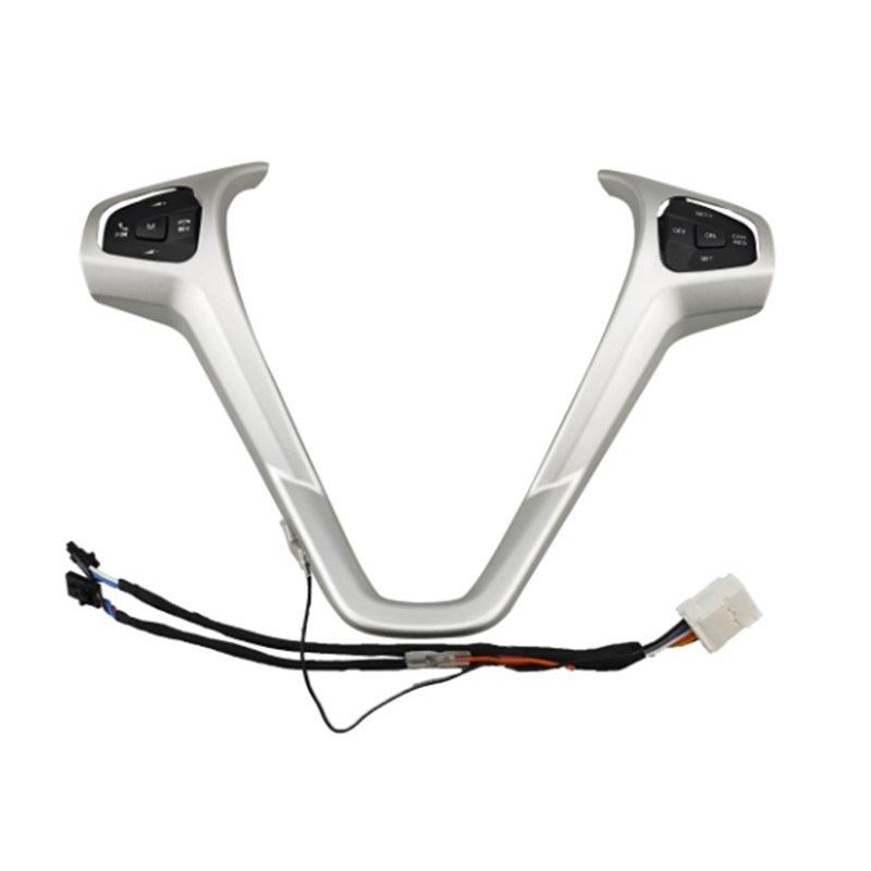 Powerful Cruise Switch Button Blue LED With Steering Wheel Trim Frame Harness For Ford Fiesta MK7 MK8 Escort Ecosport 13-15 Cars