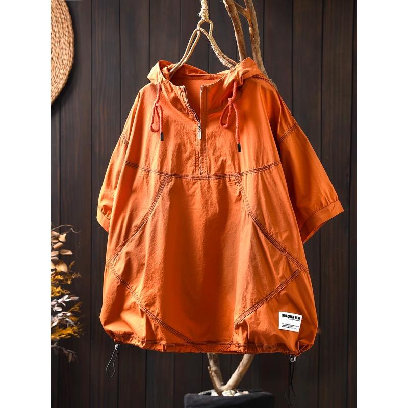 

DIMANAF 2025 Летняя футболка женская с коротким рукавом и длинными пуговицами свободные топы футболки One Size