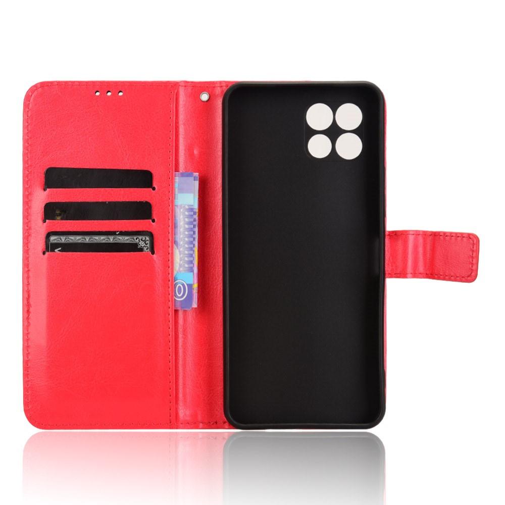 T Phone 2 5G Flip Case, Crazy Horse Wallet, Red