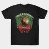 Men Black Print T-shirt Black Christmas 1974 No-Cut Transfer Paper Print Cotton Tshirt