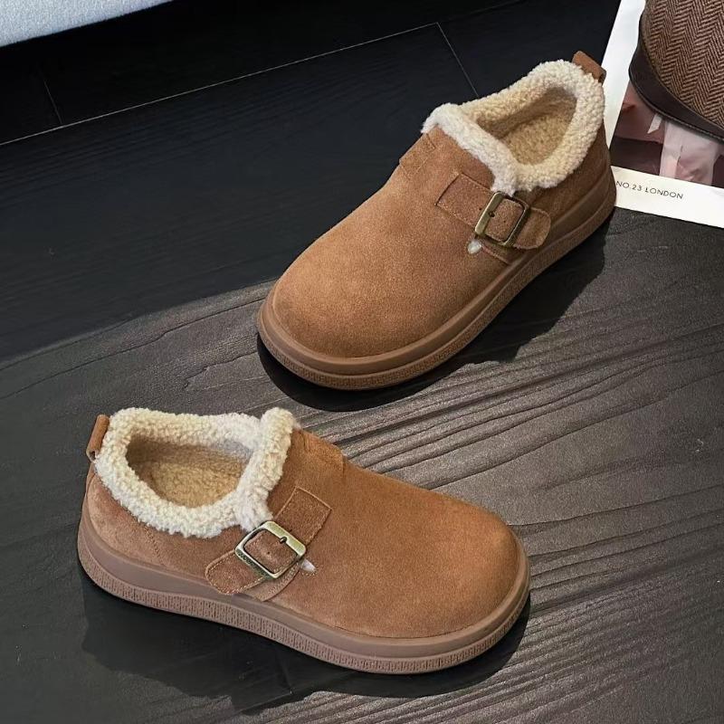 

Новые ретро флисовые сноубутсы для женщин, теплые хлопковые ботинки на толстой подошве 40