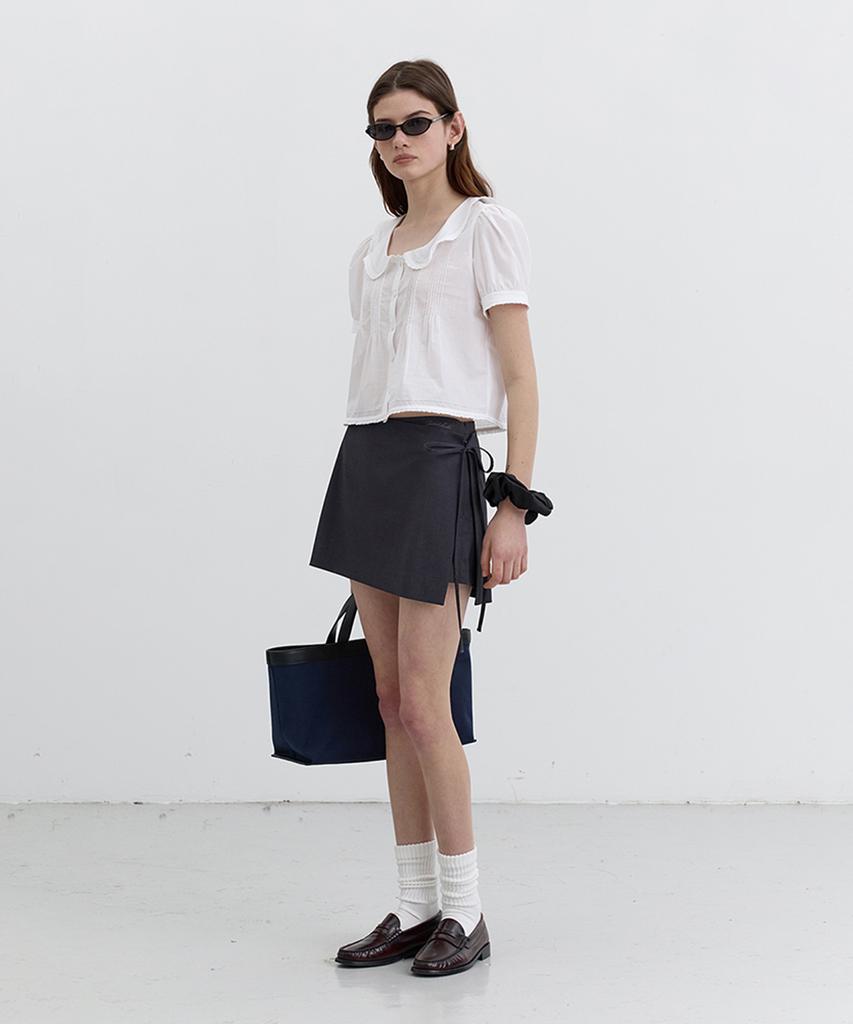 Deonseuteu Mini Skirt_Udsk5B232_Charcoal Gray