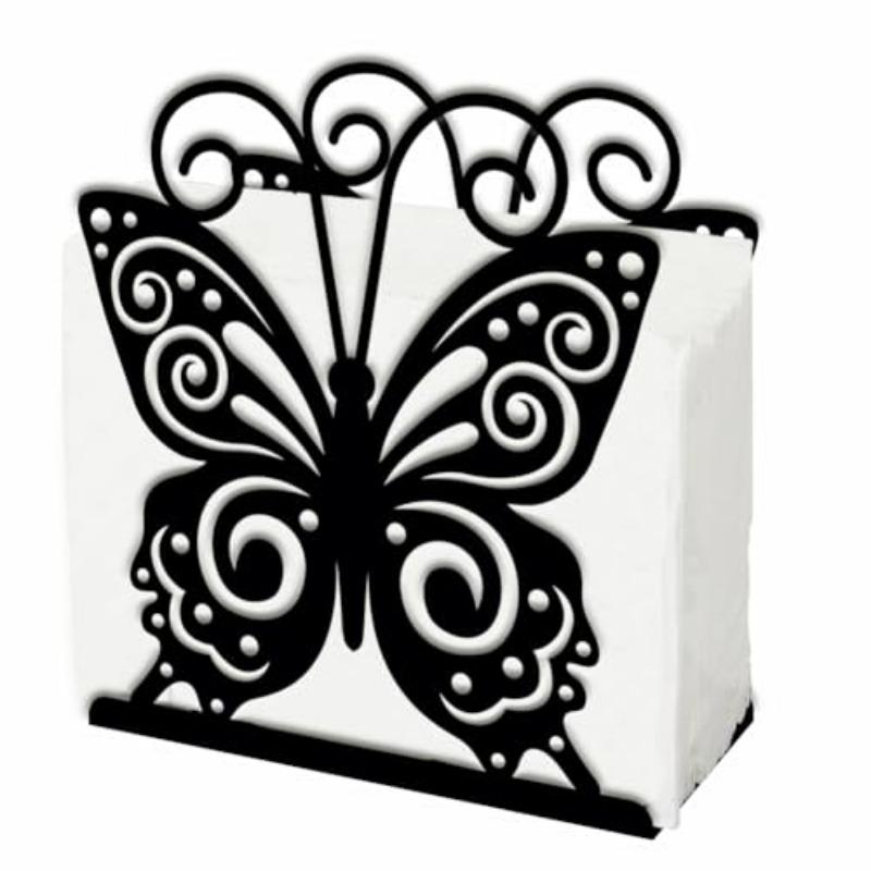 Retro Butterfly Metal Napkin Holder for Kitchen & Tabletop