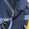 Denim Backpack Women's Casual Mini Backpack with Front Zip Pocket Adjustable Shoulder Straps Fashion School Bag